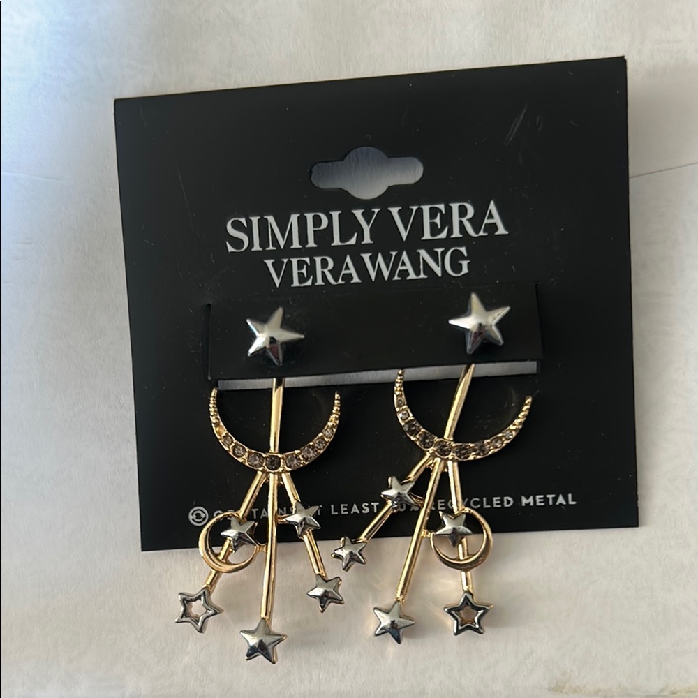 Simply Vera Vera Wang Celestial Star Earrings